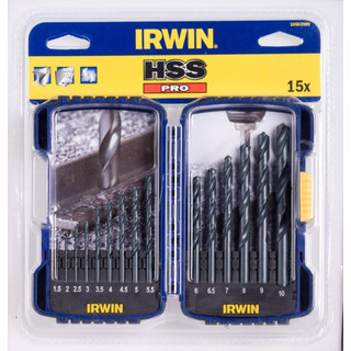 Набор сверл по металлу HSS Pro 15 шт 500 гр Irwin 10503989